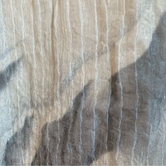 Helmut Lang 100% Silk Gray and White Sheer Mars Print Shirt - Picture 5 of 7